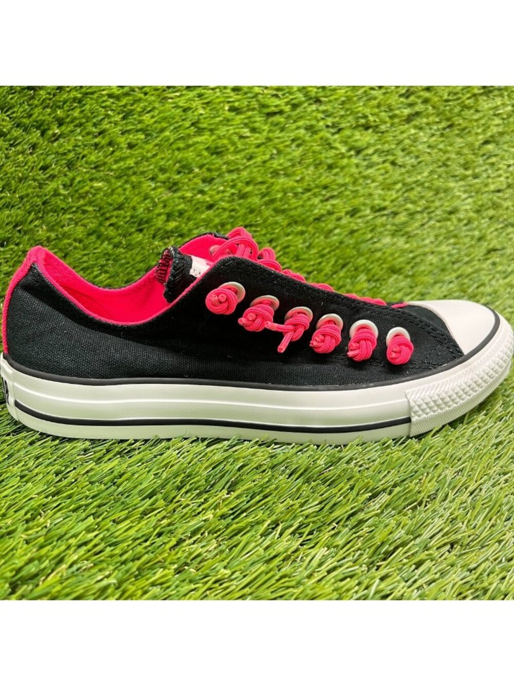 Converse Chuck Taylor All Star Double Women Size 7 Black Athletic Shoes Sneakers